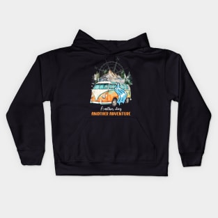 Another Day, Another Adventure - Inspiring Design For Travel Enthusiasts Kids Hoodie